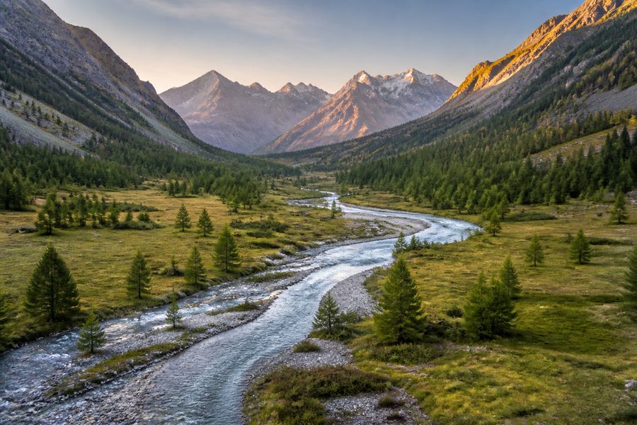 Subida por el Valle de Claree. Alpes Franceses